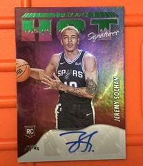 Jeremy Sochan [Green] #HSR-JMS Basketball Cards 2022 Panini Hoops Hot Signatures Rookies Prices