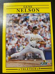 Gene Nelson #19 Baseball Cards 1991 Fleer Prices