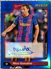 Nico Gonzalez [Blue] Soccer Cards 2021 Topps Merlin Chrome UEFA Autographs Prices