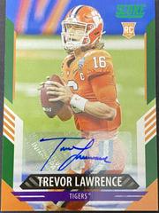 Trevor Lawrence [Green] Football Cards 2021 Panini Score Prices