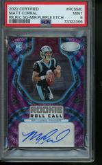 Matt Corral [Purple Etch] #RCS-MC Football Cards 2022 Panini Certified Rookie Roll Call Signatures Prices