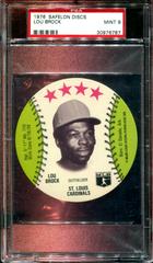 Lou Brock Baseball Cards 1976 Safelon Discs Prices