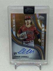 Corbin Carroll [Orange] Baseball Cards 2023 Topps Chrome Black Super Futures Autographs Prices
