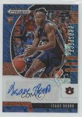 Isaac Okoro [Blue Shimmer] Basketball Cards 2020 Panini Prizm Draft Picks Autographs Prices
