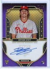 Bryson Stott #RA-STOT Baseball Cards 2022 Topps Triple Threads Rookie Autographs Prices