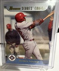 Ruben Mateo #SC1 Baseball Cards 1999 Bowman Scout's Choice Prices