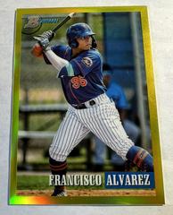 Francisco Alvarez [Chrome Prospect Yellow] #143 Baseball Cards 2021 Bowman Heritage Prices