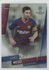 Lionel Messi [Refractor] #1 Soccer Cards 2019 Finest UEFA Champions League Prices
