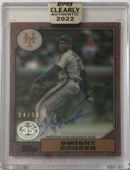 Dwight Gooden [Red] Baseball Cards 2022 Topps Clearly Authentic 1987 Autographs Prices