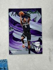 De'Aaron Fox [Jade] #17 Basketball Cards 2022 Panini Court Kings Modern Strokes Prices