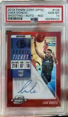 Luka Doncic [Autograph Red] Basketball Cards 2018 Panini Contenders Optic Prices