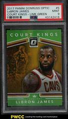 LeBron James [Lime Green] Basketball Cards 2017 Panini Donruss Optic Court Kings Prices