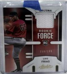 Luis Frias Baseball Cards 2022 Panini Absolute Rookie Force Prices