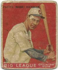 Babe Herman #5 Baseball Cards 1933 Goudey Prices