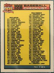 Checklist 1 [Phil Bradley #717] #131 Baseball Cards 1991 Topps Tiffany Prices