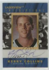 Kerry Collins Football Cards 1996 Pinnacle Laser View Inscriptions Autographs Prices