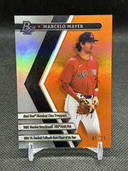 Marcelo Mayer [Orange] Baseball Cards 2022 Bowman Platinum Portfolios Prices