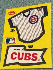 Cubs”Jersey, Pennant Sticker “ Baseball Cards 1985 Fleer Stickers Prices