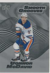 Connor McDavid #SG16 Hockey Cards 2022 Upper Deck Smooth Grooves Prices