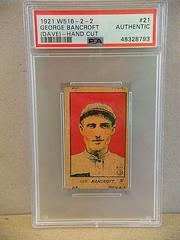 George Bancroft [Dave Hand Cut] #21 Baseball Cards 1921 W516 2 2 Prices