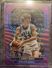 Larry Bird [Purple Wave] Basketball Cards 2022 Panini Prizm Draft Picks Prices