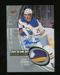 Owen Power [Patch Autograph] #RR-37 Hockey Cards 2022 Upper Deck Trilogy Rookie Renditions Prices