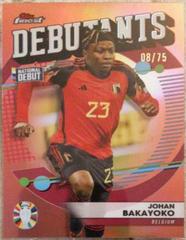 Johan Bakayoko [Rose Gold Refractor] #10 Soccer Cards 2023 Topps Finest Road to UEFA EURO Prices