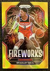 Bradley Beal [Gold] #25 Basketball Cards 2022 Panini Prizm Fireworks Prices
