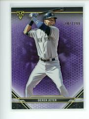 Derek Jeter [Amethyst] #2 Baseball Cards 2021 Topps Triple Threads Prices