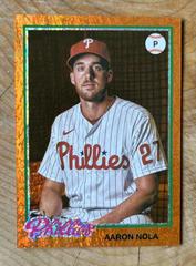 Aaron Nola [Orange Hot Foil] #129 Baseball Cards 2022 Topps Archives Prices