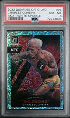 Charles Oliveira [White Sparkle] #24 Ufc Cards 2022 Panini Donruss Optic UFC Also Known As Prices