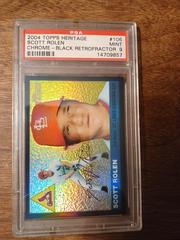Scott Rolen [Black Retrofractor] #106 Baseball Cards 2004 Topps Heritage Chrome Prices