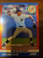 Steve Sax #72 Baseball Cards 1991 Score Superstars Prices