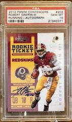 Robert Griffin III [Running Autograph Playoff Ticket] #202 Football Cards 2012 Panini Contenders Prices