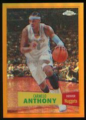 Carmelo Anthony [1957 Orange Refractor] Basketball Cards 2007 Topps Chrome Prices