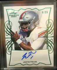 Justin Fields [Green] #TPA-JF1 Football Cards 2021 Leaf Trinity Portrait Autographs Prices