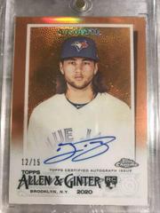 Bo Bichette [Orange] #ACG-BB Baseball Cards 2020 Topps Allen & Ginter Chrome Autographs Prices