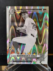 Elmer Rodriguez Cruz [Black & White RayWave Refractor] #BDC-37 Baseball Cards 2021 Bowman Draft Chrome Prices