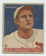 Pepper Martin #62 Baseball Cards 1933 World Wide Gum Prices