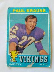 Paul Krause #158 Football Cards 1971 Topps Prices