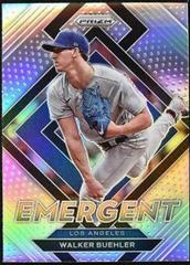 Walker Buehler [Silver Prizm] Baseball Cards 2022 Panini Prizm Emergent Prices