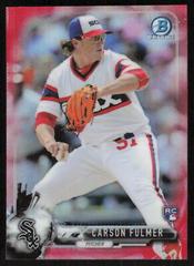 Carson Fulmer [Rookies Red Refractor] Baseball Cards 2017 Bowman Chrome Mini Prices
