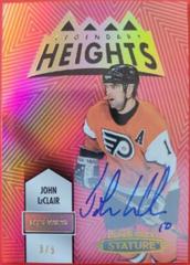 John LeClair [Autograph Red] #LH-13 Hockey Cards 2021 Upper Deck Stature Legendary Heights Prices