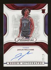 Jaylin Williams [Ruby] #28 Basketball Cards 2022 Panini Flawless Rookie Autograph Prices