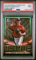 Gunnar Henderson [Green] #BI-19 Baseball Cards 2023 Bowman Chrome Iconic Prices