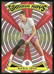 Nikola Jovic [Red] #ZG-JOV Basketball Cards 2022 Panini Chronicles Draft Picks Gamma Rays Prices