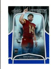 Sam Howell [Spectrum Blue] #INT-4 Football Cards 2022 Panini Absolute Introductions Prices