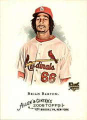 Brian Barton #6 Baseball Cards 2008 Topps Allen & Ginter Prices