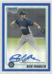 Nick Franklin [Blue Refractor Autograph] #BCP103 Baseball Cards 2010 Bowman Chrome Prospects Prices