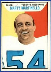Marty Martinello #108 Football Cards 1965 Topps CFL Prices